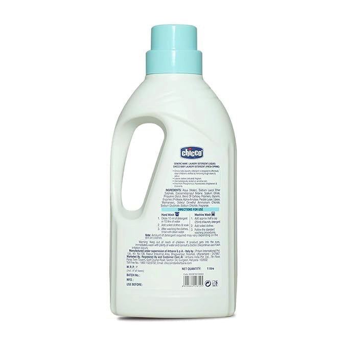 Chicco Baby Laundry Detergent 1 L Fresh Spring