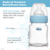 Chicco Well-Being Glass Feeding Bottle 120ml, Slow Flow Blue 0M+