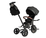QPlay Comfo Max 7-in-1 Folding Trike With Swivel Seat Black