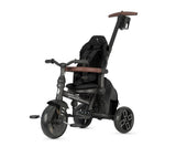 QPlay Comfo Max 7-in-1 Folding Trike With Swivel Seat Black