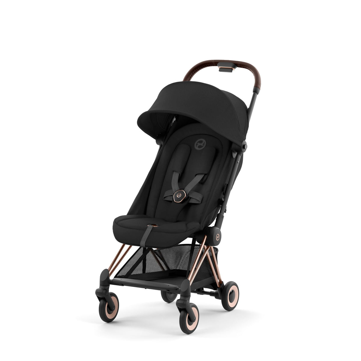 CYBEX Coya Stroller One Size Sepia Black with Rosegold Frame