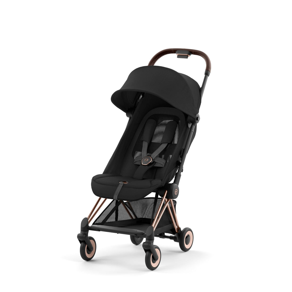 CYBEX Coya Stroller One Size Sepia Black with Rosegold Frame