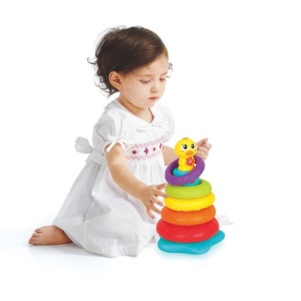Hola Little Rainbow Duck Stacking Toy 6M+ Multicolor