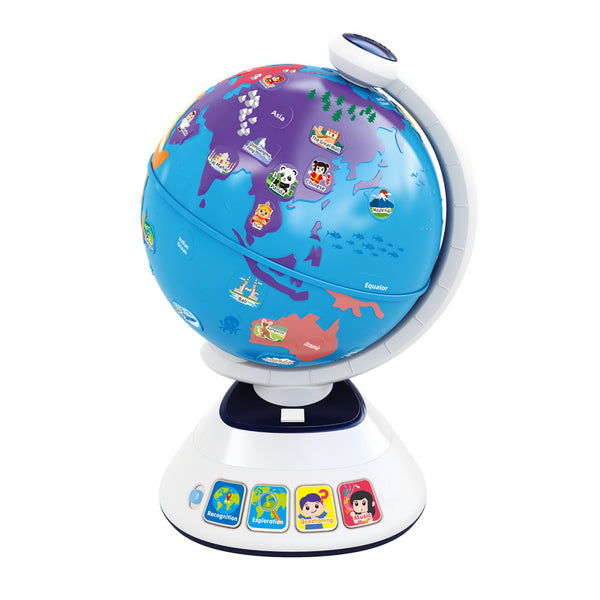 Hola Touch & Discover Interactive Learning Globe 36M+ White & Blue