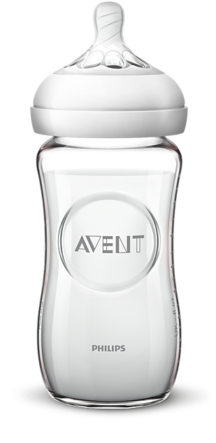 Philips Avent Natural Response Glass Baby Bottle 240 ml – SCY913/01