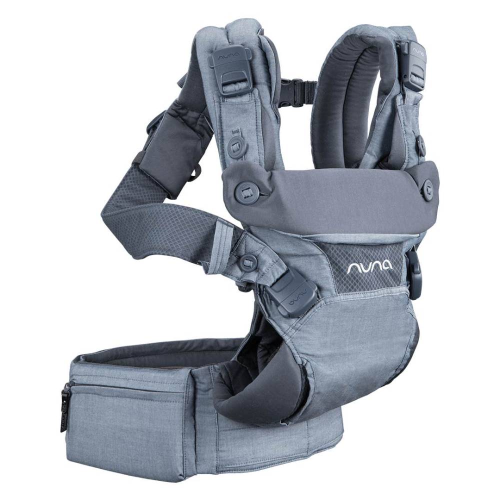 Nuna CUDL Clik 4-in-1 Ergonomic Baby Carrier – Denim