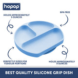Hopop Silicone Suction Plate - Grey