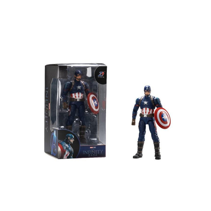 ZD Toys Marvel Infinity Saga Captain America Action Figure 7 Inch Multicolor