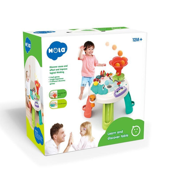 Hola Learn & Discover Interactive Activity Table 12M+ Multicolor