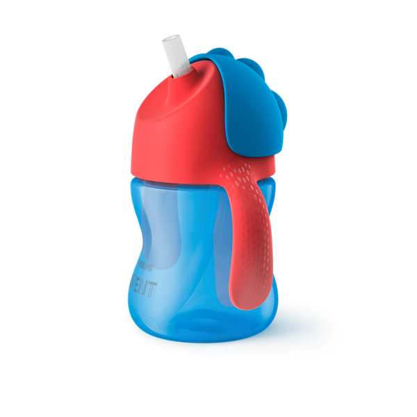Philips Avent Bendy Twin Handle Straw Cup 200 ml – Blue | 9M+