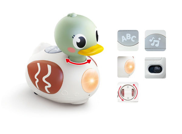 HOLA HE9975 Crawl Learning & Soothing Duck Interactive Toy – 6+ Months