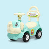 Playgro Elephant Calf Rider 23.3 × 10.5 × 18.5 Inch – Mint Blue & Ivory