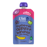 Ella’s Kitchen Organic Blueberries, Apples, Bananas & Vanilla Baby Puree Pouch – 6+ Months, 120g