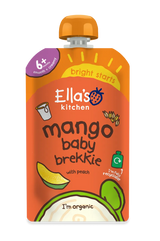 Ella’s Kitchen Organic Mango Baby Brekkie Super Smooth Puree Pouch – 6+ Months, 100g