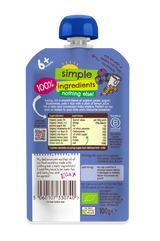 Ella’s Kitchen Organic Blueberry & Pear Baby Brekkie Super Smooth Puree – 6+ Months, 100g