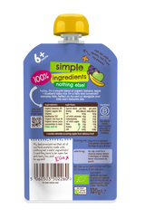 Ella’s Kitchen Organic Banana Apple & Blueberry Baby Rice Pouch 120g