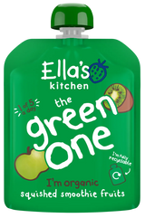Ella’s Kitchen Organic The Green One Fruit Smoothie Pouch – 6+ Months, 90g