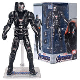 ZD Toys Marvel Avengers Endgame New War Machine Action Figure 7 Inch Grey