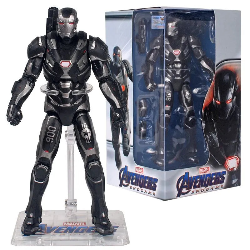 ZD Toys Marvel Avengers Endgame New War Machine Action Figure 7 Inch Grey