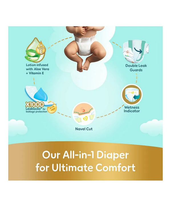 Pampers Ultimate Comfort Taped Diapers Size 1 2–5kg 50 Count – White