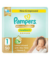 Pampers Ultimate Comfort Taped Diapers Size 1 2–5kg 50 Count – White