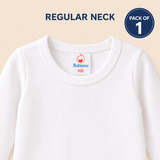 Babiano Baby Cotton Round Neck Full Sleeves Vest Top Pack of 1 White
