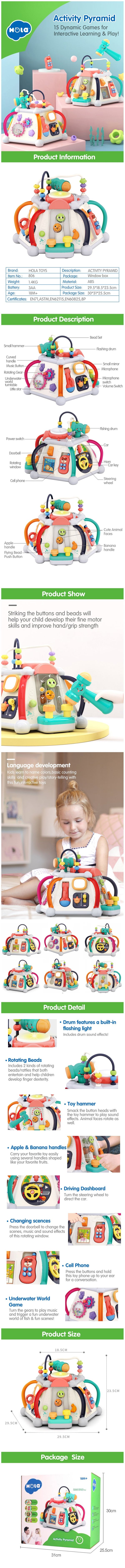 Hola 15 IN 1Activity Pyramid