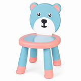YOMH Cute Bear Kids Chair With Anti-Slip Legs - Peach & Green