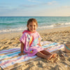 Quad Seven Magical Unicorn Hooded Towel Poncho for Kids (2–4 Years) – Soft & Absorbent Beach & Bath Robe with Sunglasses