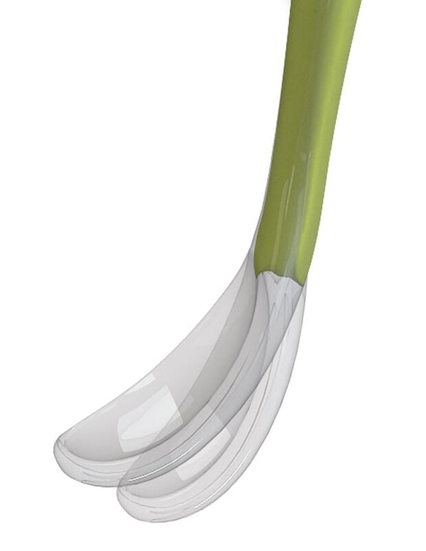 Chicco Soft Silicone Spoon Green 6M+