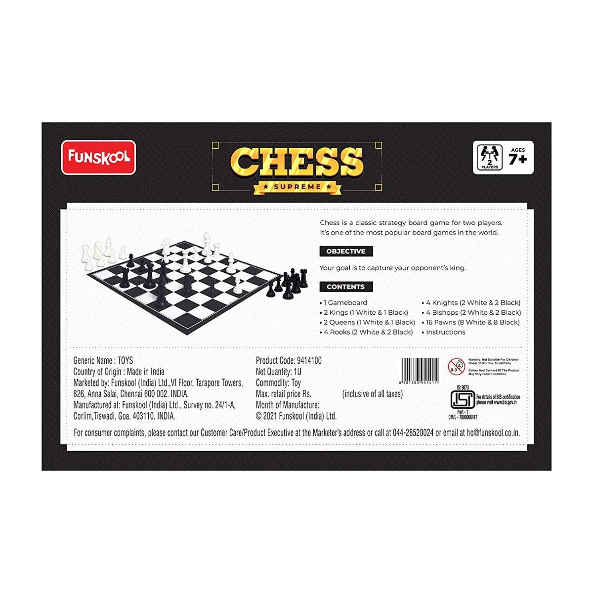 Funskool Chess Supreme Board Game | 7+ Years