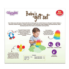 Giggles Baby’s Gift Set 6M+ – Multicolor