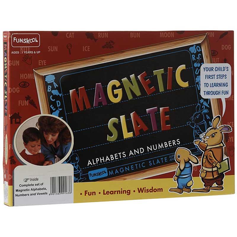Learning Slate Funskool Giggles Magnetic Slate 41 Magnetic Pieces 3Y+ – Multicolour