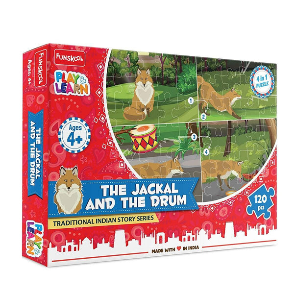 Funskool Traditional Indian Story Series - The Jackal And The Drum Puzzle