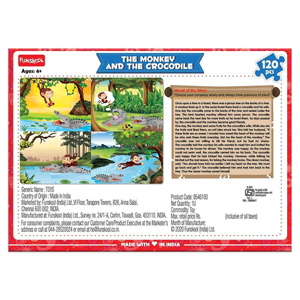Funskool Traditional Indian Story Series - The Monkey And The Crocodile Puzzle