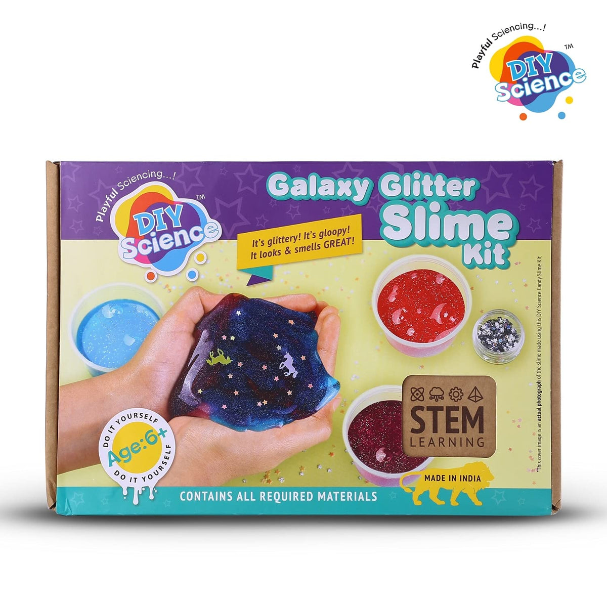 Diy Science Galaxy Glitter Slime Kit