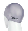 Speedo Plain Moulded Silicone Cap - Gray