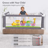 R for Rabbit Bed Rail Safari - Grey