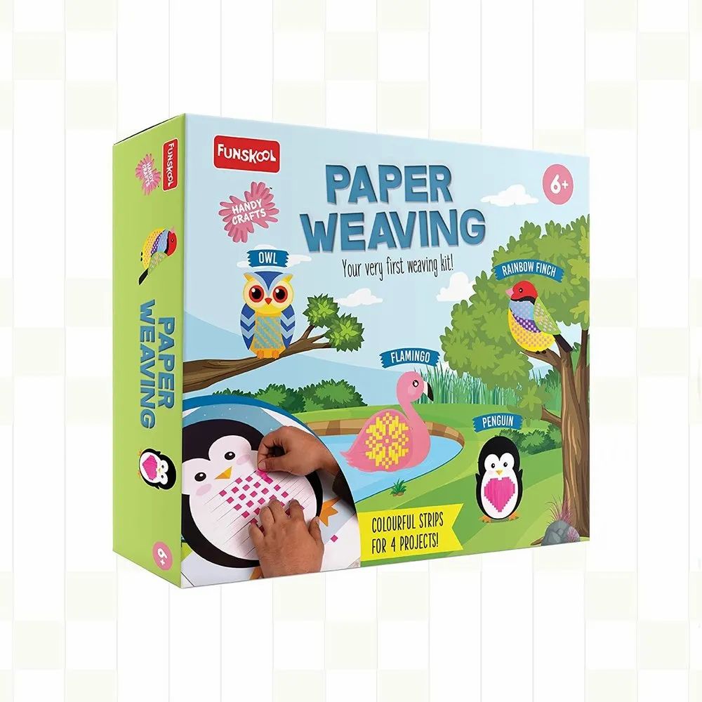 Handycrafts Paper Weaving 4-Project Set 6Y+ – Multicolor