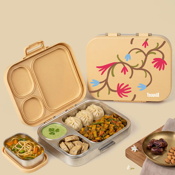 Basil Bento Quad+ Lunchbox 1250 ml Himachali Guldaan