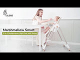 R For Rabbit Marshmallow Smart High Chair For Kids 2-in-1 Abstract Grey