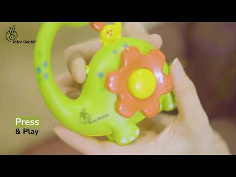 R For Rabbit Orapple Dino Tune Fun & Safe Musical Hanging