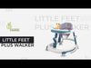 R For Rabbit Little Feet Plus Walker - Detachable Toy Music & Light Grey White