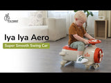 R For Rabbit Iya Iya Aero Swing Car for kids 2 in 1 Ride On - Cream Orange