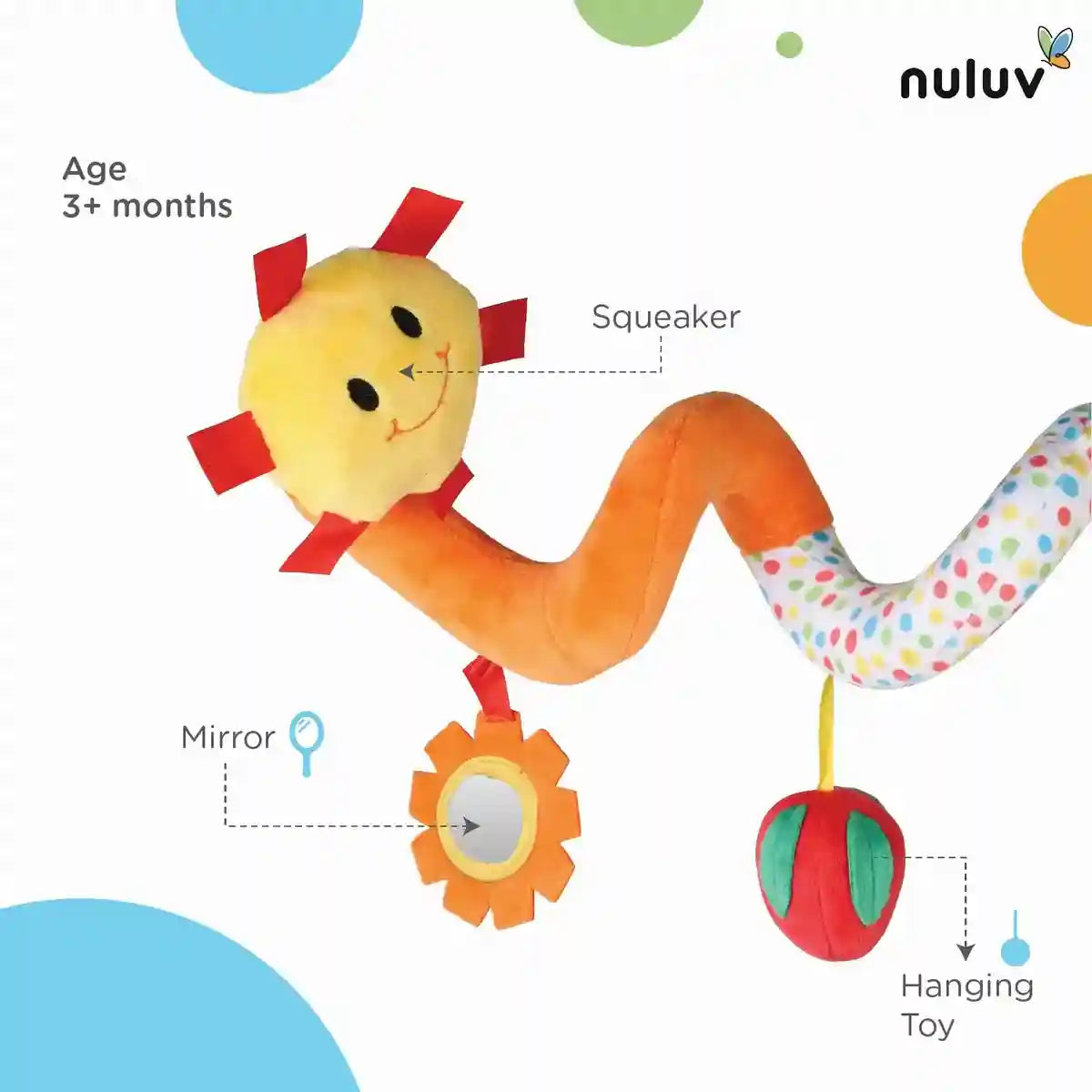 Nuluv Fruits Spiral 3+ Months Multicolor