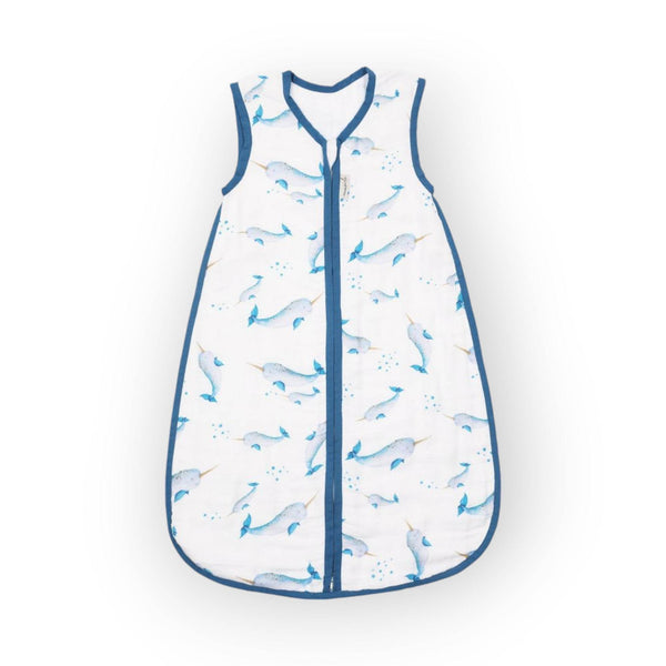 Masilo Bamboo Muslin Sleeping Bag - Believein Narwhals