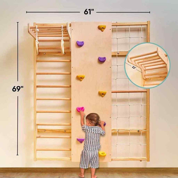 Curious Cub Wall Mounted Jungle Gym