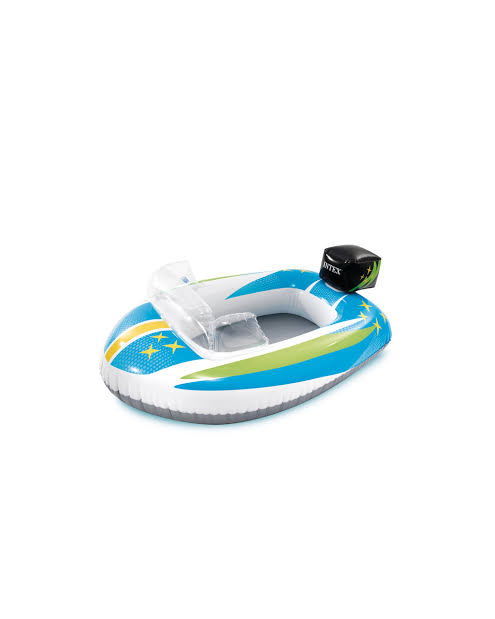 Intex Pool Cruiser Inflatable Ride-On Boat 3–6Y – Multicolor