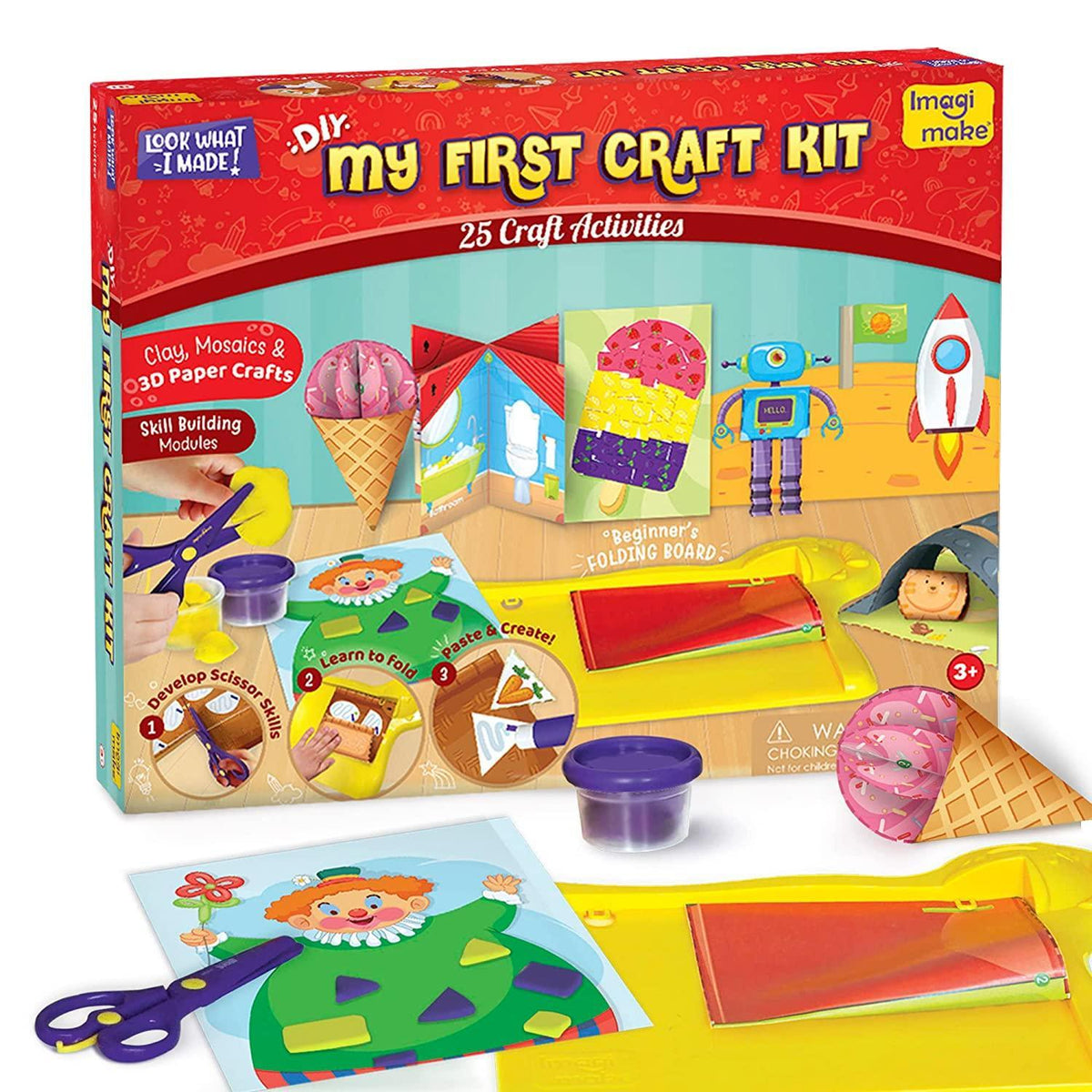 Imagimake My First Craft Kit Scissor Activity Book Craft Kit