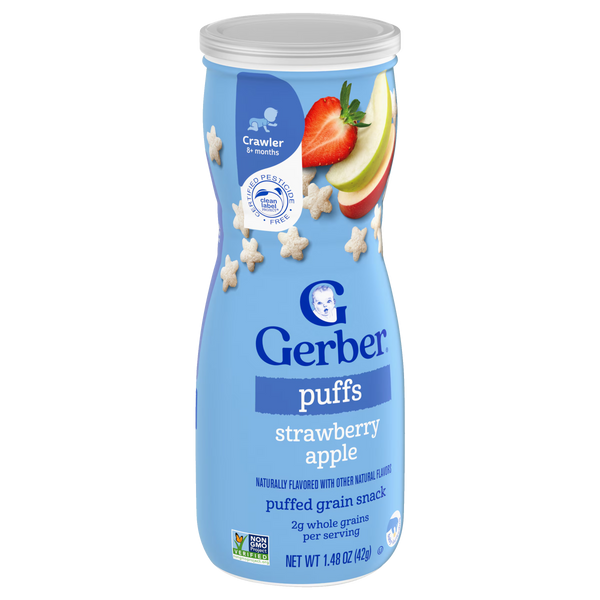 Gerber Strawberry Apple Puffs